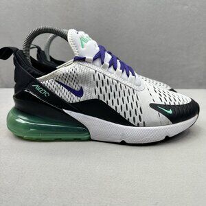 Womens Size 7 Nike Air Max 270 Shoes Grape / White Athletic Running Sneakers